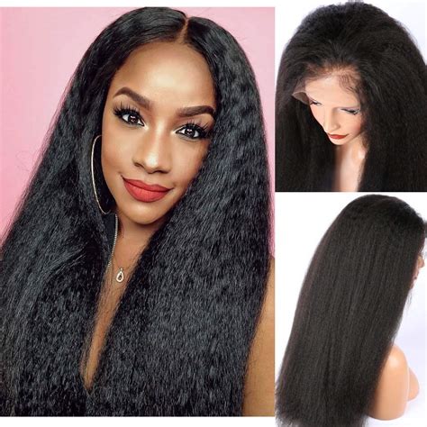 kinky straight human hair wig amazon